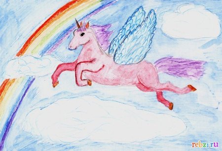 Пегас детский рисунок
