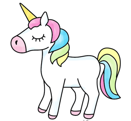 Картинки для срисовки Единорог
