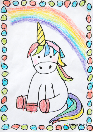 Рисование единорога для детей