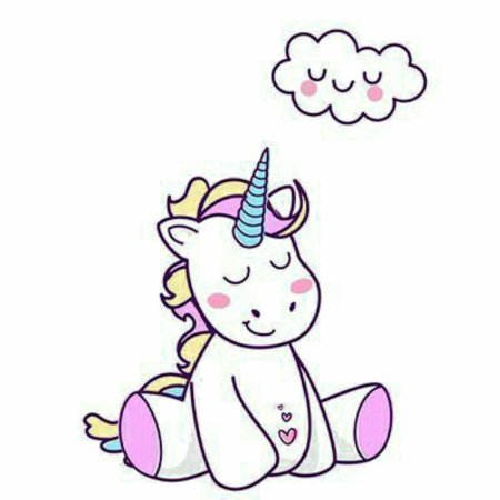 Единорог сидит