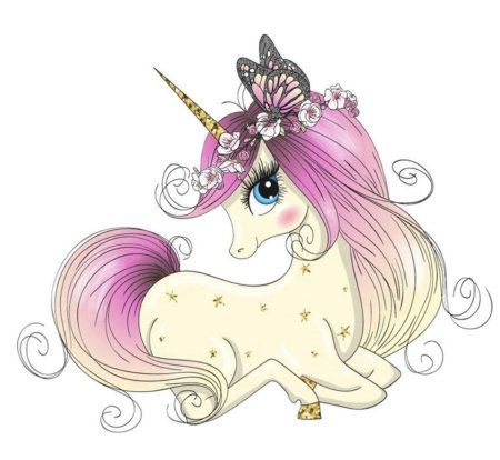 Единорожка для рисования для детей