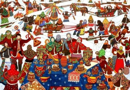 Масленичные гуляния в древней Руси