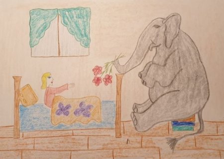 Рисунок к рассказу слон Александр Куприн