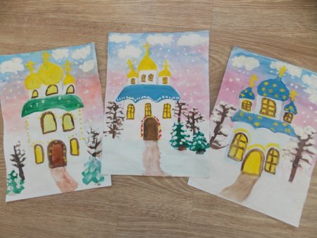 Рисование Рождество в подготовительной группе