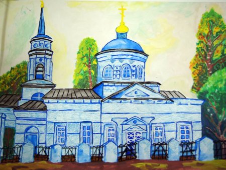 Храм рисунок