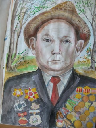 Портрет ветерана Великой Отечественной войны рисунки детей