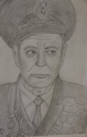 Детский портрет дедушки