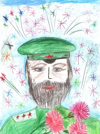 Рисунок на тему ветераны