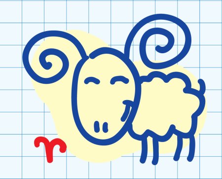 Овен мультяшный