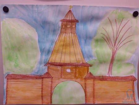 Памятники архитектуры рисунки детей 3 класс