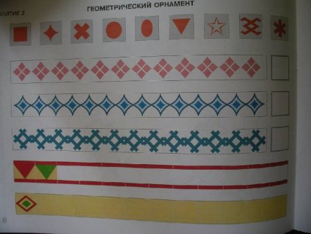 Узоры на полотенце старшая группа