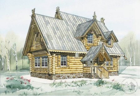 Преображенская Церковь Кижи Графика