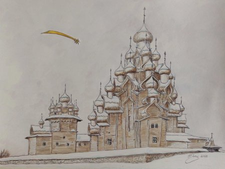 Древнерусские храмы Графика