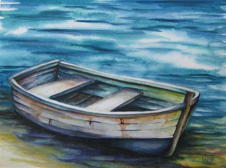 Зарисовки лодок на воде