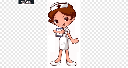 Медсестра мультяшная без фона