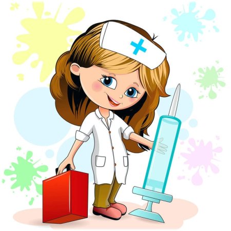 Медсестра карточка для детей