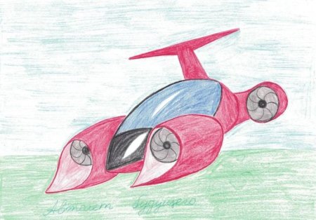 Машина будущего рисунок