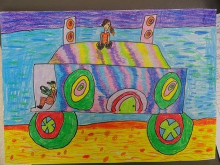 Автомобиль будущего рисунки детей