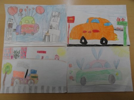 Рисование в ДОУ " транспортное средство будущего"