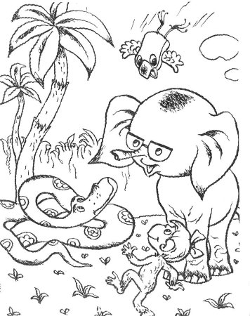 38 Попугаев раскраска удав