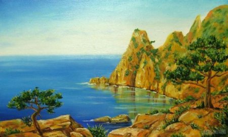 Крымский пейзаж для детей