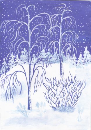 Зимние фантазии Наброски и зарисовки