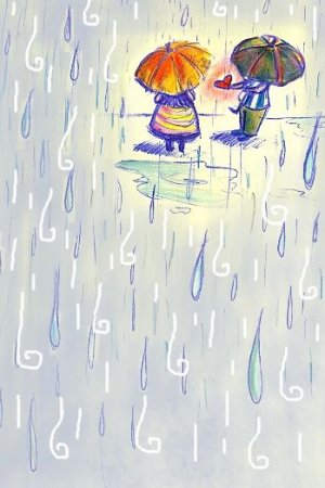 Грибной дождь рисунок