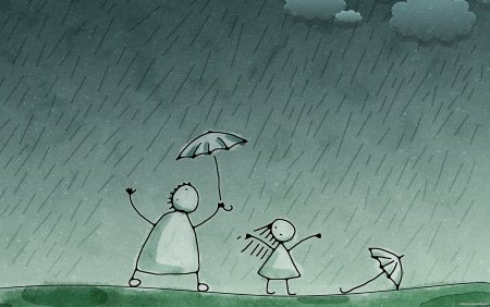 Дождик иллюстрация