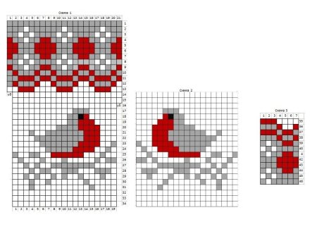 Схемы для новогодних носков спицами