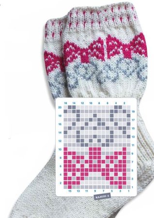 Детские носки жаккардовым узором