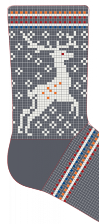 Мужские носки с жаккардовым узором