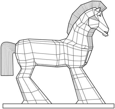 Троянский конь раскраска