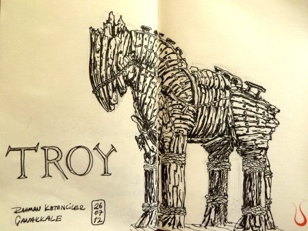 Троянский конь иллюстрация