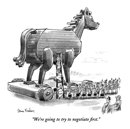 Троянский конь крепость