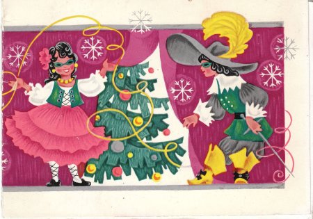 Рисование с детьми новый год маскарад