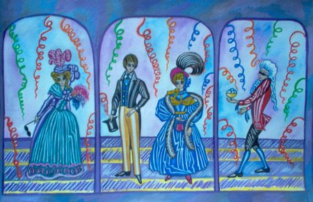 Школьный карнавал изо