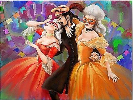 Рисунок на тему маскарад