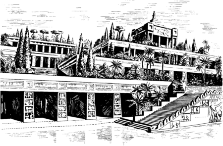 Висячие сады Семирамиды в Вавилоне план