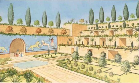 Месопотамия сады Семирамиды