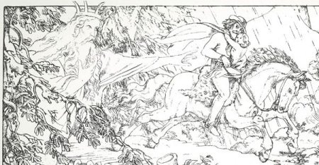 Лесной царь Шуберт раскраска