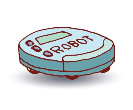 Роботопылесос нарисованный