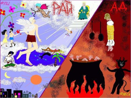 Рисунки ада и рая