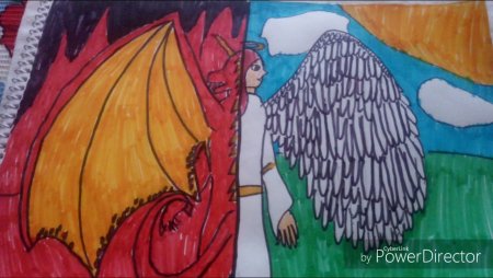 Рисунок рай и ад детский