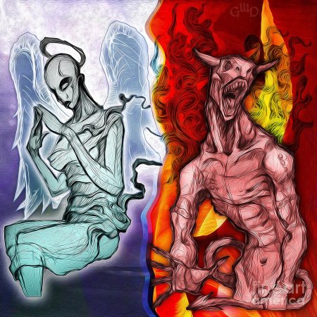 Раскраски ад и рай