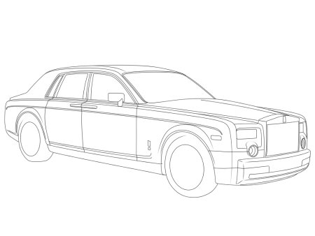 Раскраска Роллс Ройс Фантом