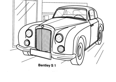 Раскраска Бентли