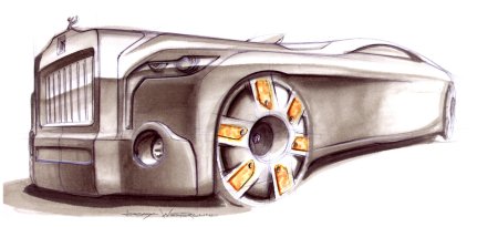 Rolls Royce рисунок