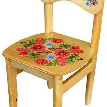Стул с Городецкой росписью