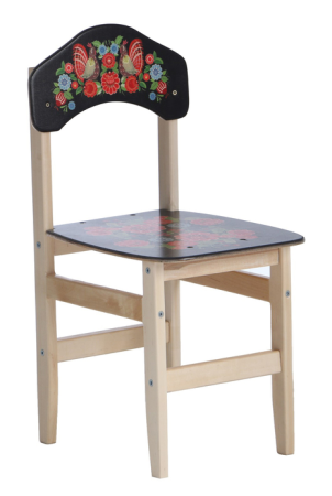 Стул детский с хохломской росписью