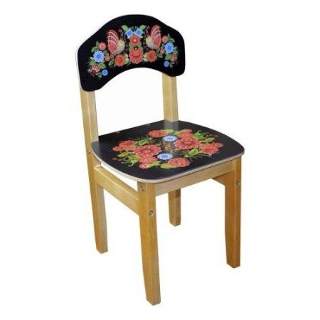 Стул миф с росписью Хохлома